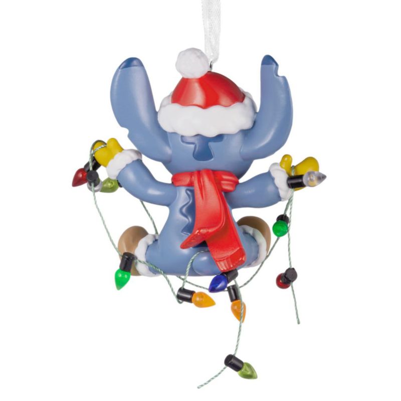 Adorno Hallmark Stitch 7 cm con cadena de luces