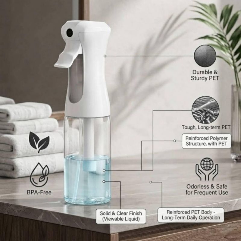 Botella de spray VIGOR PATH 200 ml pack de 3 niebla fina