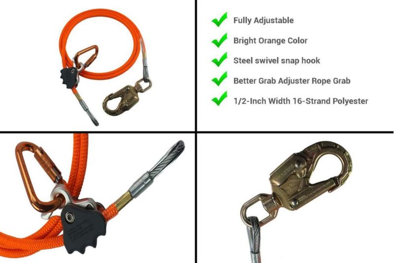 Kit de Línea de Volteo ProClimb 3 m 5/8" Núcleo de Acero Fabricado en EE. UU.
