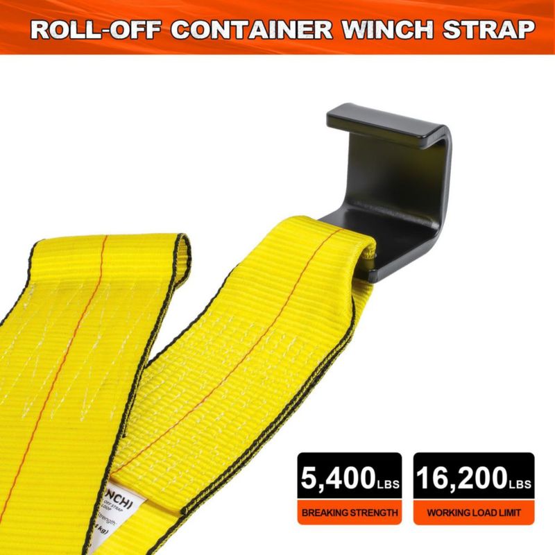 Correa de carga Mimanchi 10 cm x 15 m Pack de 4 amarillas