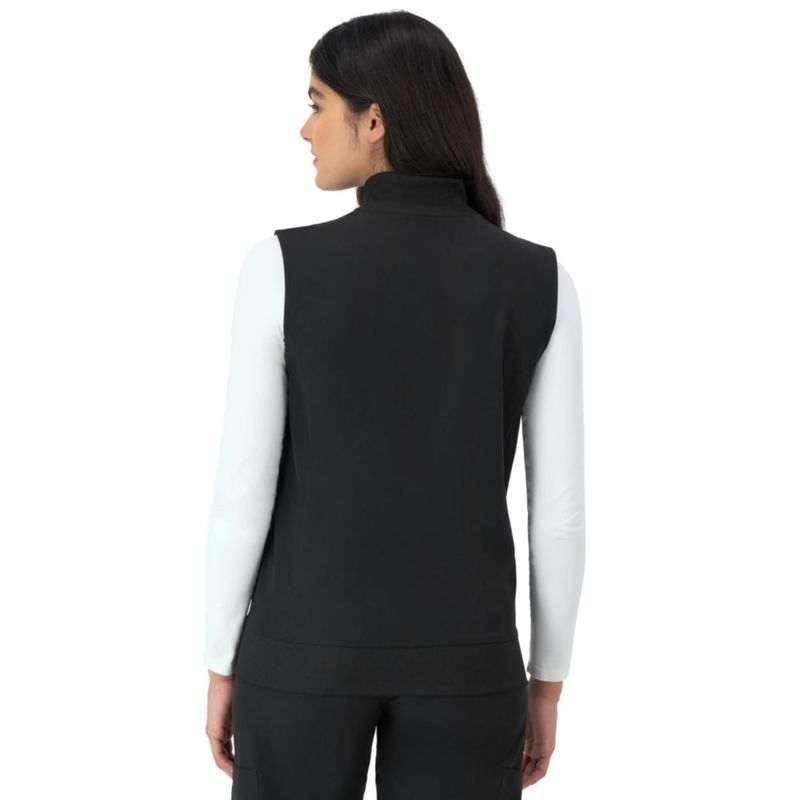 Chaleco de uniforme médico Hanes para mujer ajuste cómodo y elástico