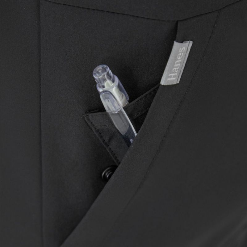 Chaleco de uniforme médico Hanes para mujer ajuste cómodo y elástico