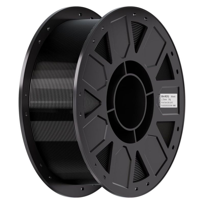Filamento PETG Creality 175 mm 1 kg Negro (1 unidad)