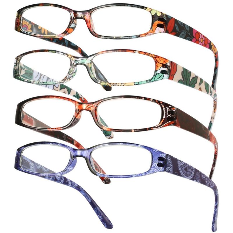 Gaoye Set de 4 Gafas de Lectura con Filtro de Luz Azul para Mujer