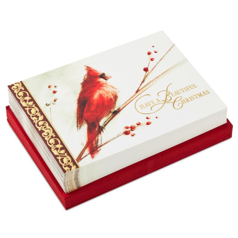 Tarjetas de Navidad Hallmark Pack de 40 – Temporada de Belleza