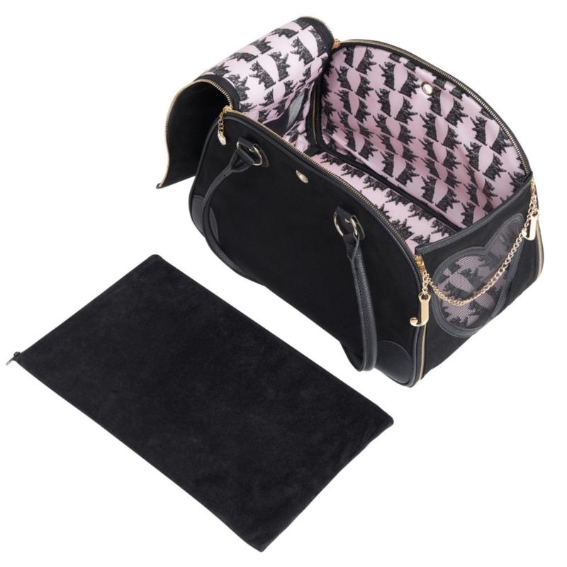 Transportín para mascotas Juicy Couture 41x25x25 cm negro