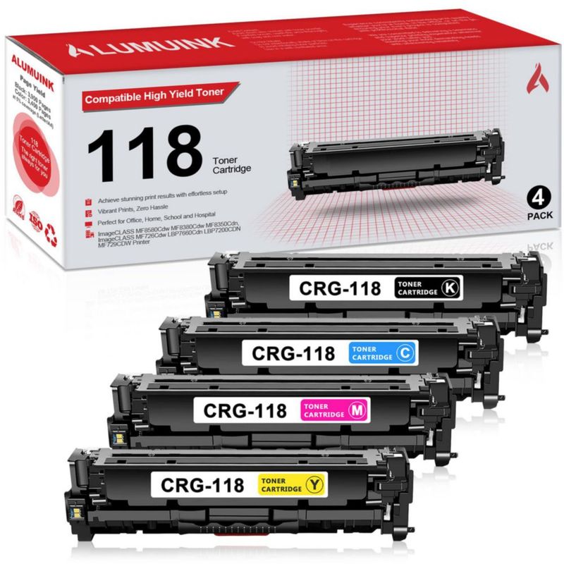 Cartucho de tóner ALUMUINK 118 – Pack de 4 de alto rendimiento