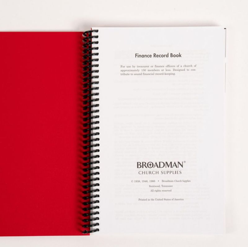 Libro de Registro BROADMAN CHURCH SUPPLIES 14x23 cm