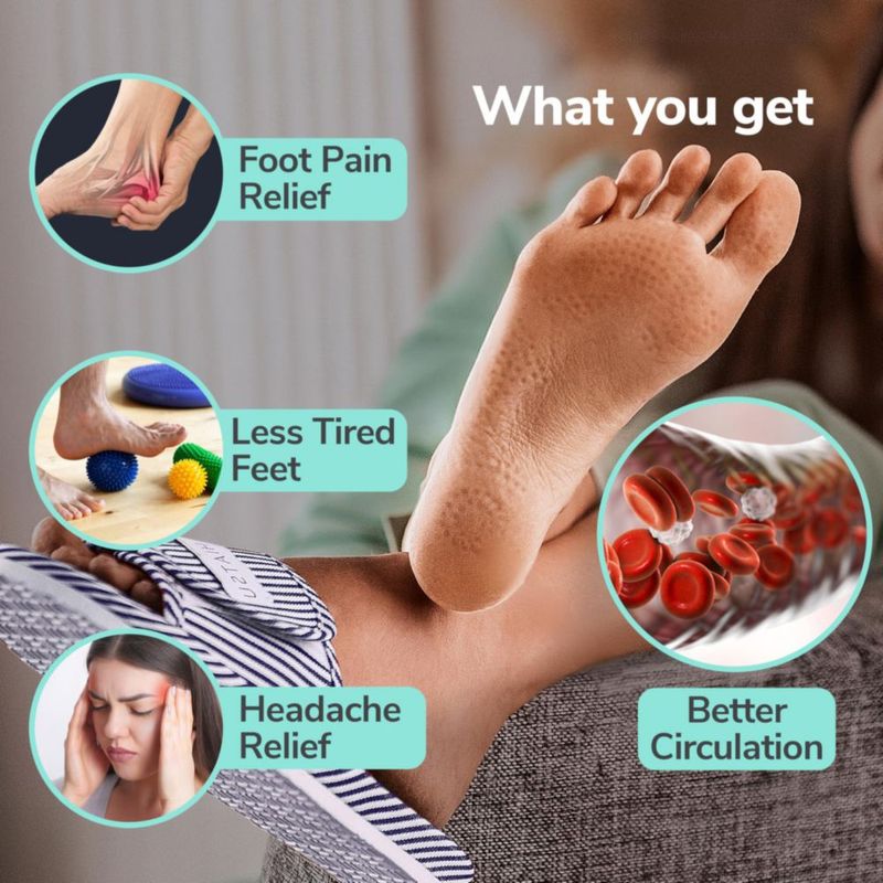 Zapatillas de Masaje Shiatsu MEDISTELLAR con Acupresión y Magnetoterapia