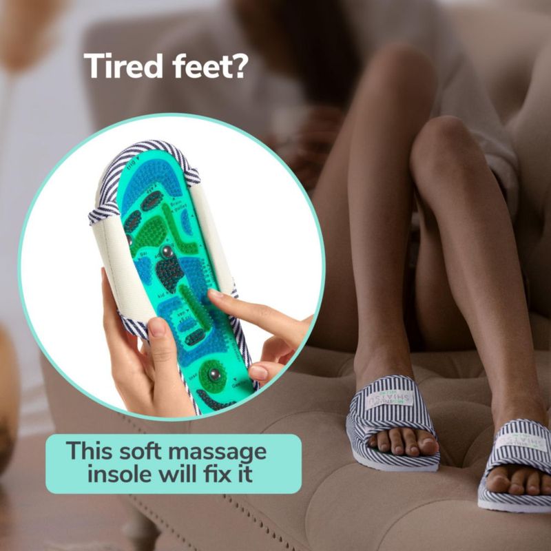 Zapatillas de Masaje Shiatsu MEDISTELLAR con Acupresión y Magnetoterapia