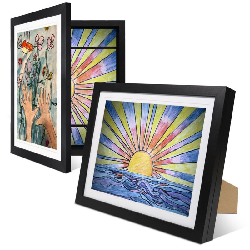Marco de fotos Three Orchids negro 25 × 30 cm (paquete de 2)