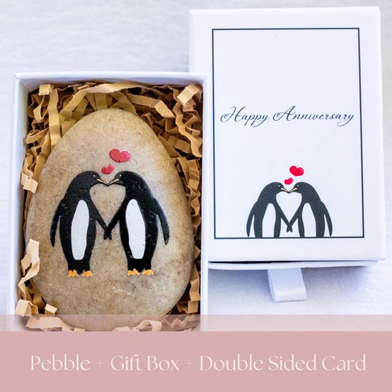 Tarjeta de Felicitación PureRejuva Regalo de Aniversario con Pingüino