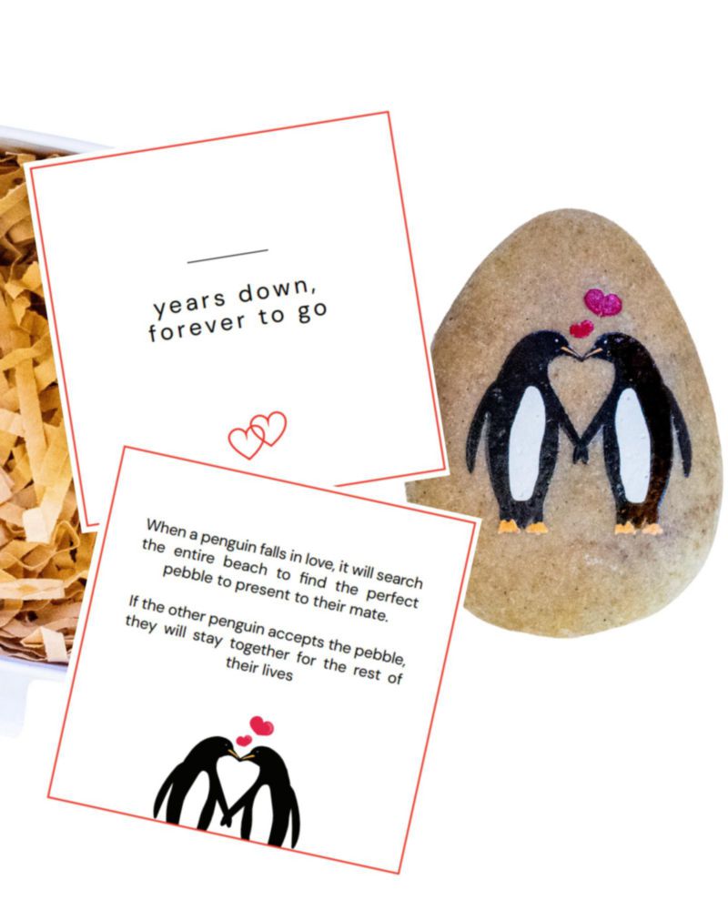 Tarjeta de Felicitación PureRejuva Regalo de Aniversario con Pingüino