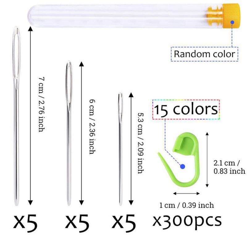 Marcadores de puntos LUNARM 315 uds para punto y crochet
