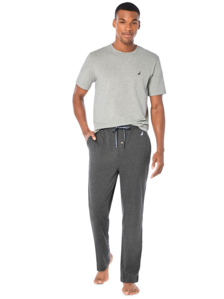 Pantalón de Punto Nautica Gris Carbón Jaspeado