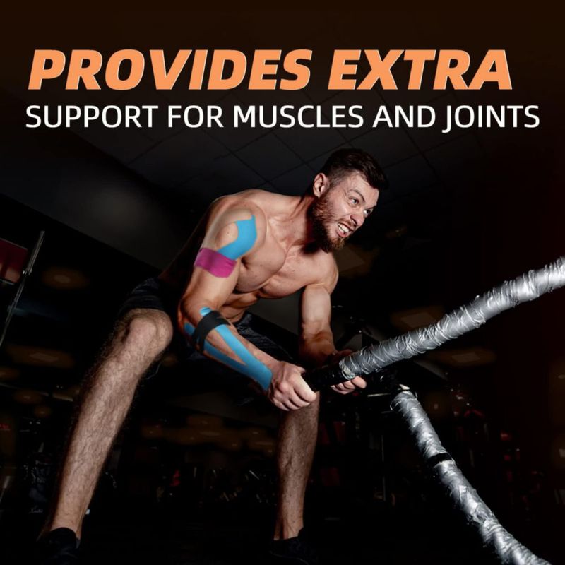 Cinta de Kinesiotaping OK TAPE - Pack de 6 (5 cm × 5 m) sin látex