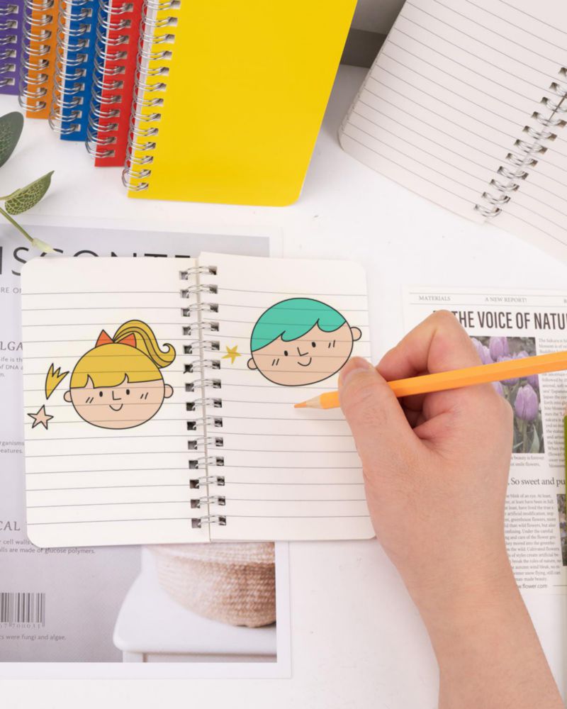 Cuadernos Dynta 3x5 pulgadas paquete de 40 espiral 120 páginas