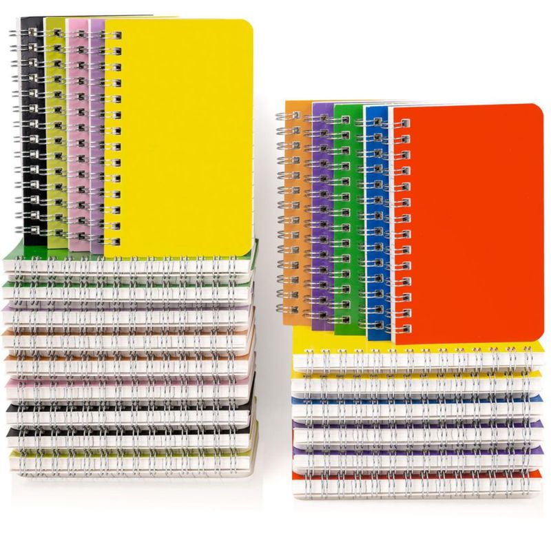 Cuadernos Dynta 3x5 pulgadas paquete de 40 espiral 120 páginas
