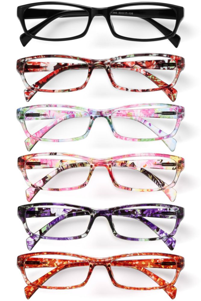 Gafas de Lectura Gaoye Pack de 6 con Luz Azul para Mujeres y Hombres