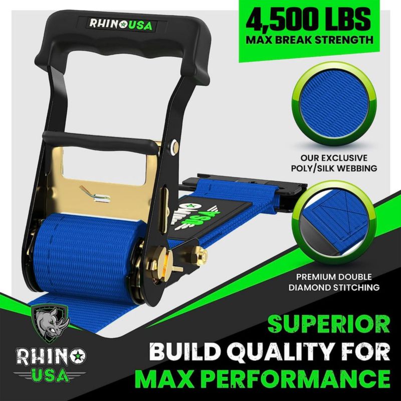 Kit de 2 correas de sujeción Rhino USA 4500 lb