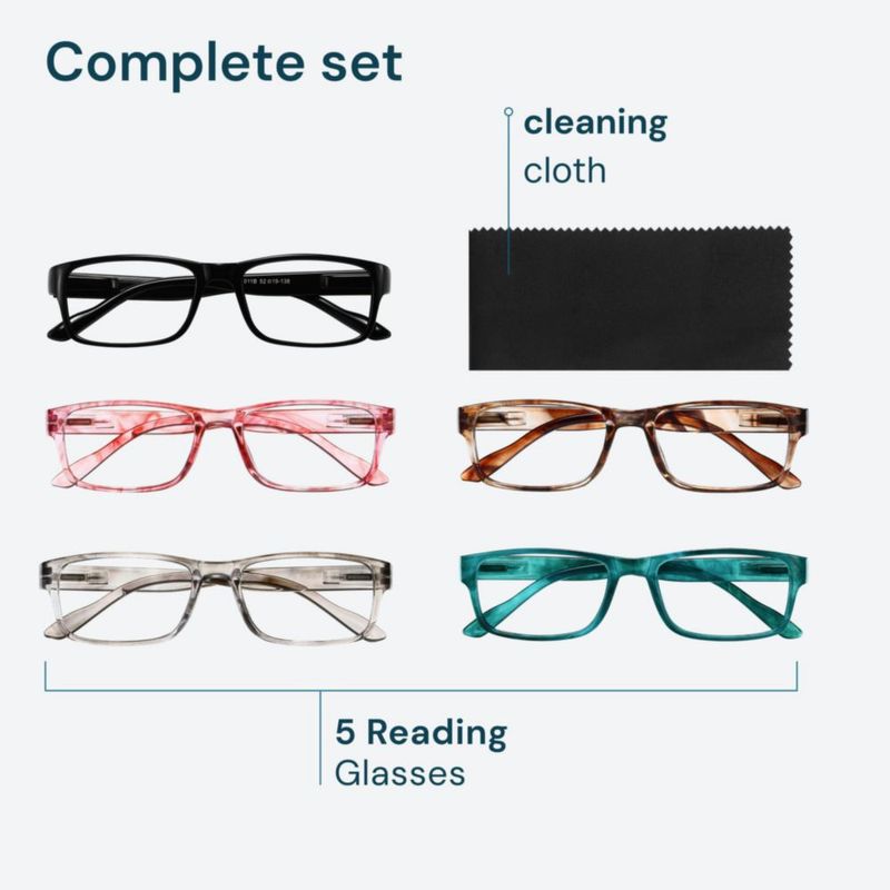 Gafas de Lectura Gaoye Pack de 5 con Protección de Luz Azul