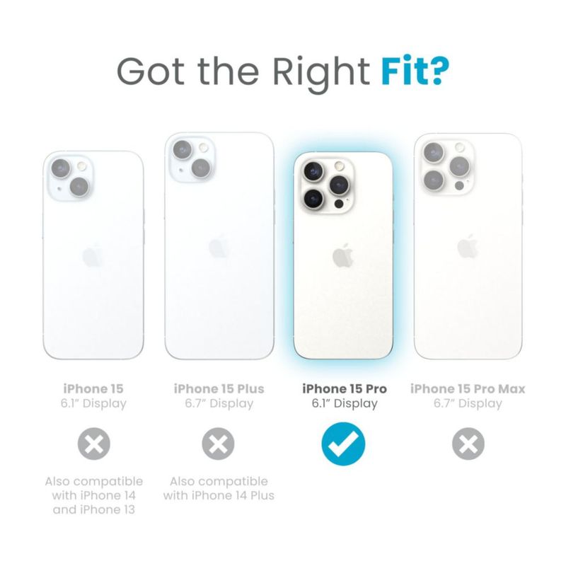 Funda Speck iPhone 15 Pro 61" Transparente con Agarre