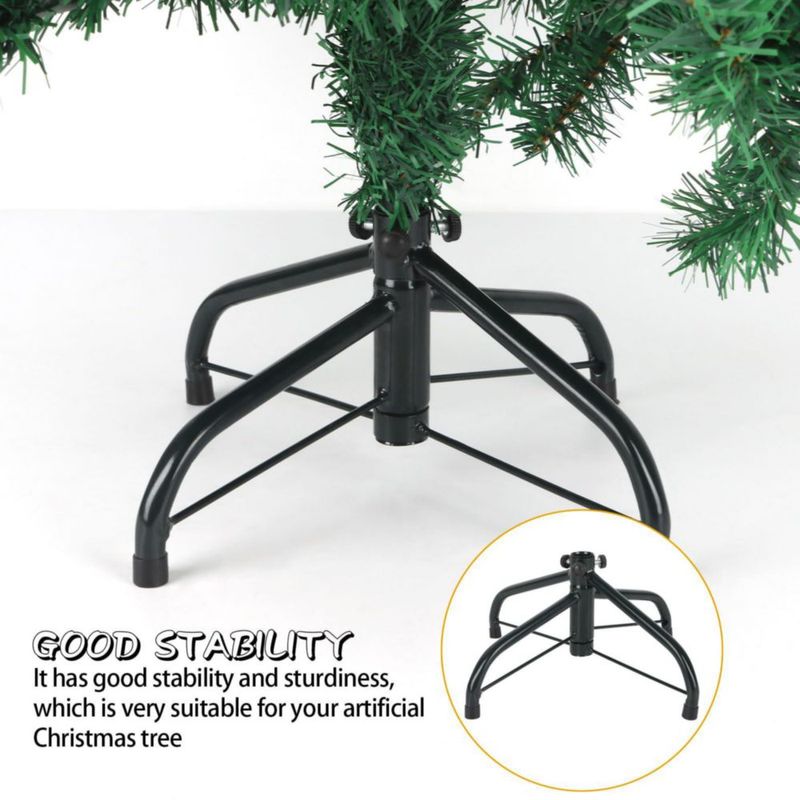 Soporte para árbol CCINEE de 30 cm base plegable de metal verde