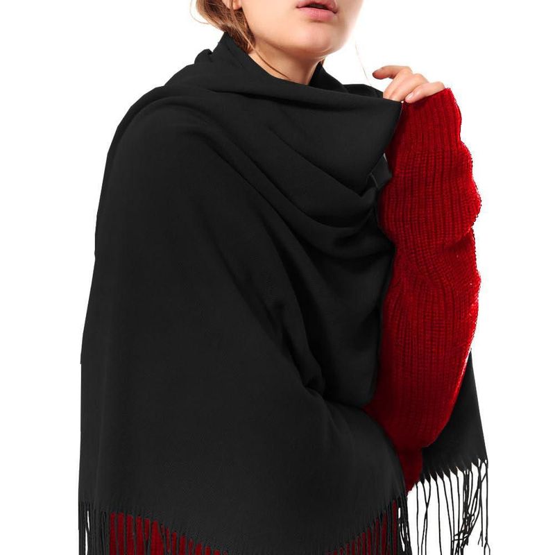 Chal OHAYOMI 198 cm x 71 cm de Gran Tamaño Cálido para Invierno