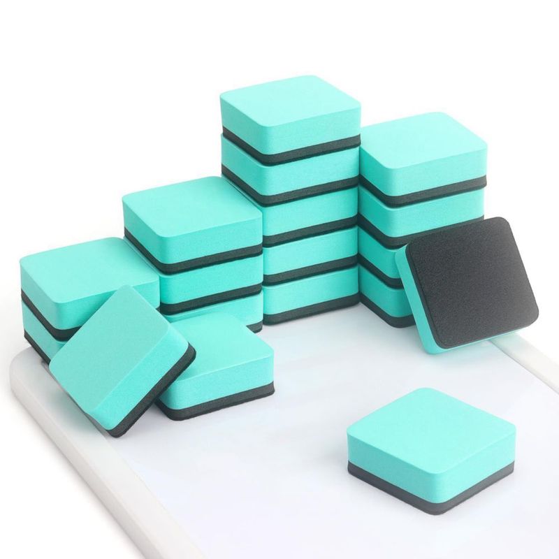 Borradores magnéticos mini Tamaki 18 unidades color verde