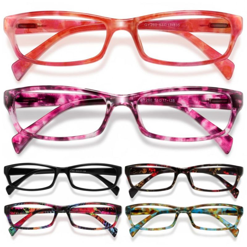 Gafas de lectura Gaoye Pack de 6 con protección de luz azul y bisagra de resorte