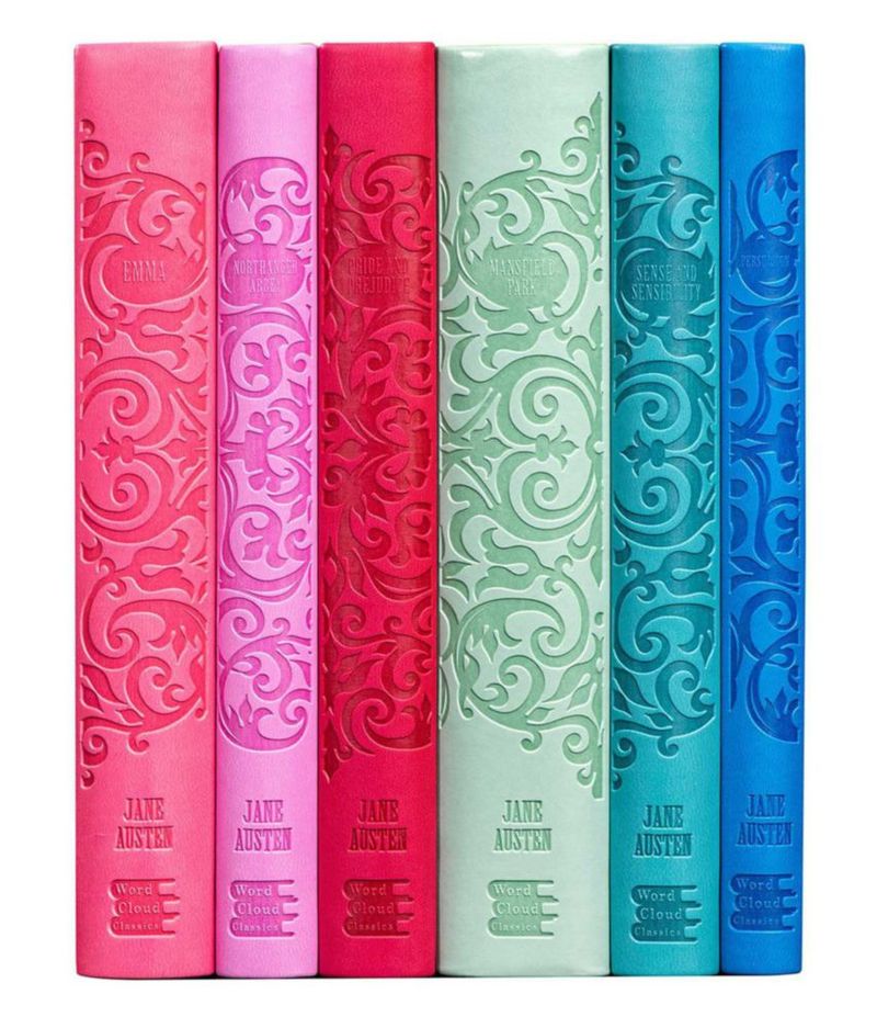 Colección de libros Word Cloud Classics de Jane Austen (Simon & Schuster)