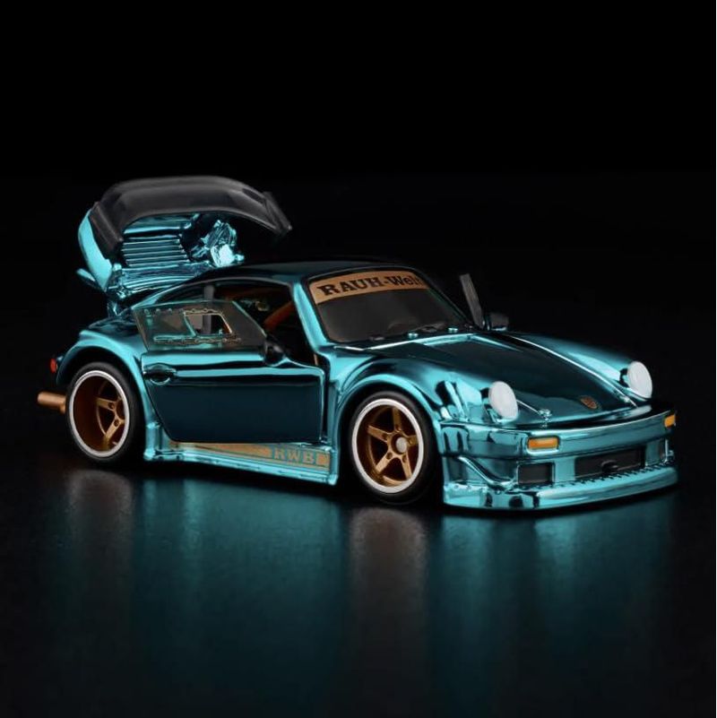 Auto de Juguete Mattel Hot Wheels RLC Porsche 930 Verde Azulado