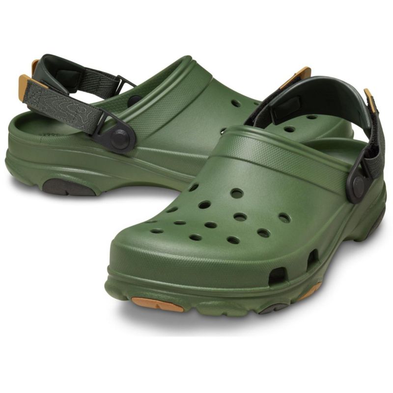Crocs Unisex Zapatilla Clog Todo Terreno Verde Militar W13/M11