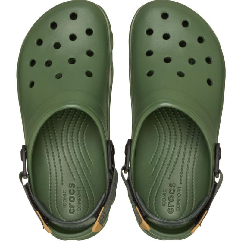 Crocs Unisex Zapatilla Clog Todo Terreno Verde Militar W13/M11