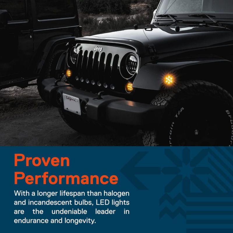 Intermitente LED frontal ONLINE LED STORE para Jeep Wrangler JK/JKU