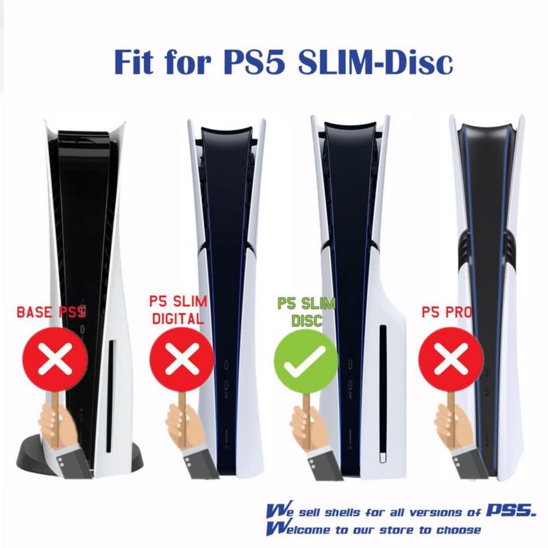 Capa vinílica HD sin burbujas PEYANZ para PS5 Slim