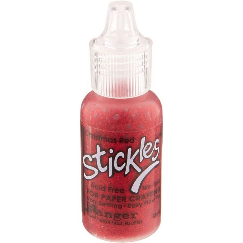 Pegamento con Glitter Ranger 15 ml Rojo Navideño