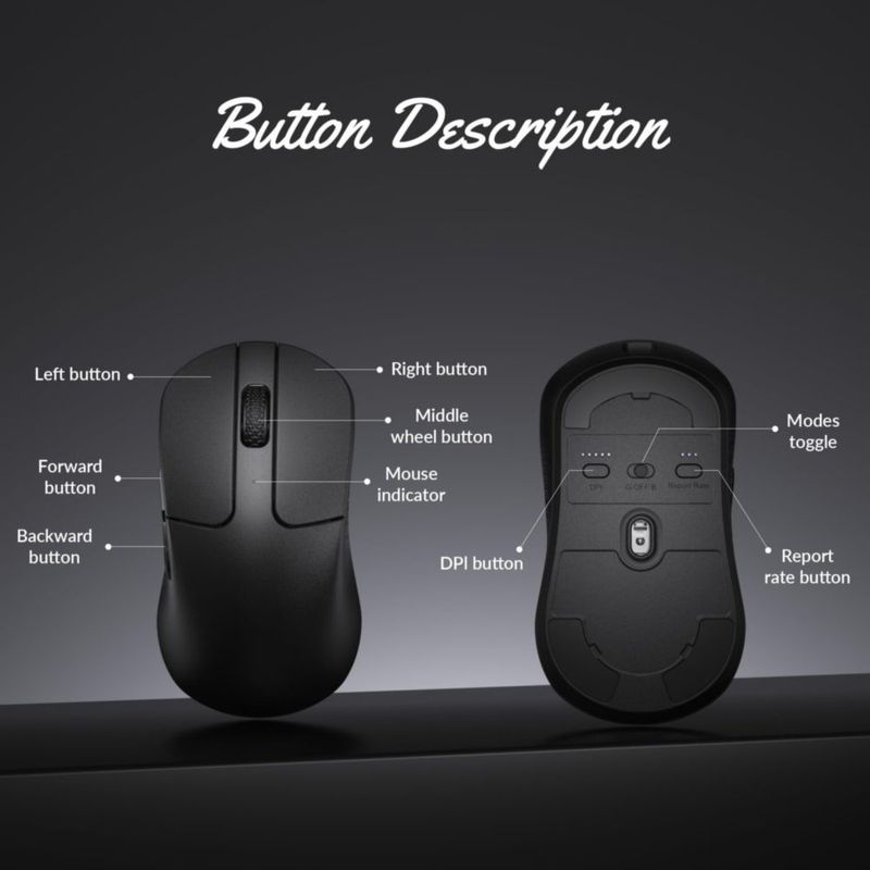 Mouse inalámbrico Keychron M3 Mini Bluetooth 5.2 12000 DPI