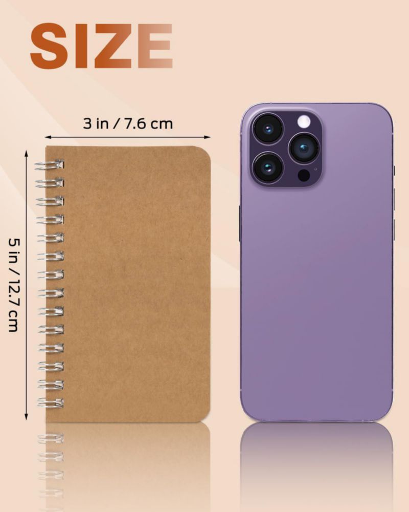 Cuadernos Dynta 3x5 pulgadas paquete de 30 120 páginas encuadernación en espiral
