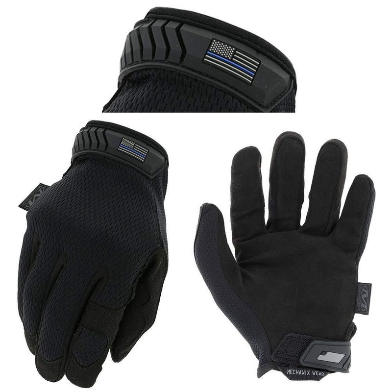 Guantes tácticos Mechanix Wear Thin Blue Line Covert Black M