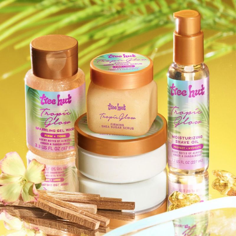 Kit de regalo para ducha Tree Hut Tropic Glow Body Care