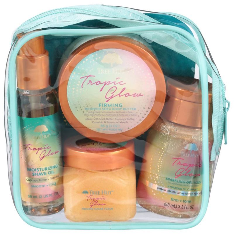 Kit de regalo para ducha Tree Hut Tropic Glow Body Care