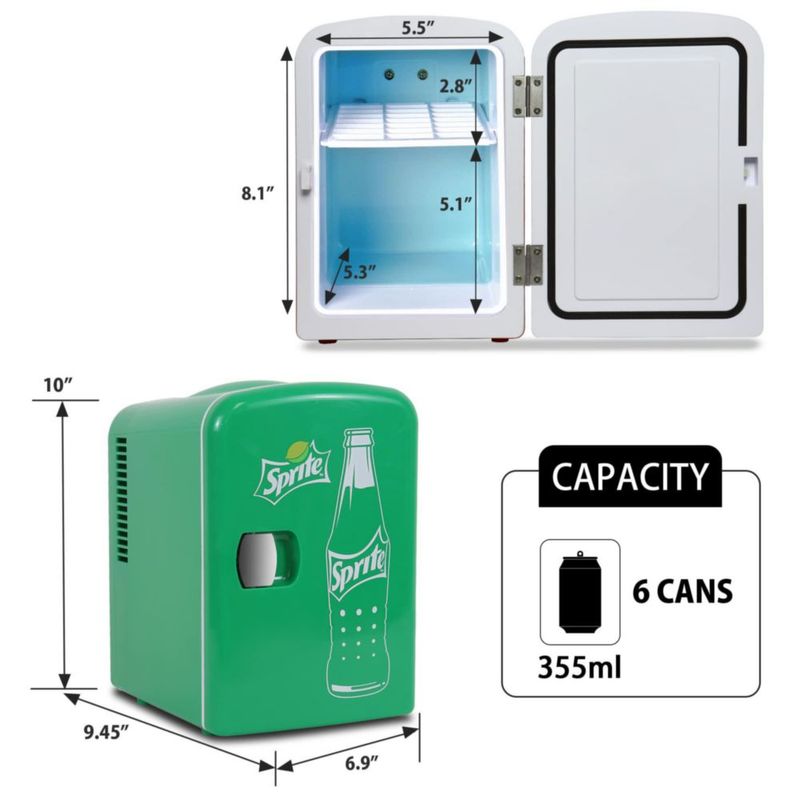 Refrigerador portátil Koolatron 4 L 12 V/110 V Verde Sprite