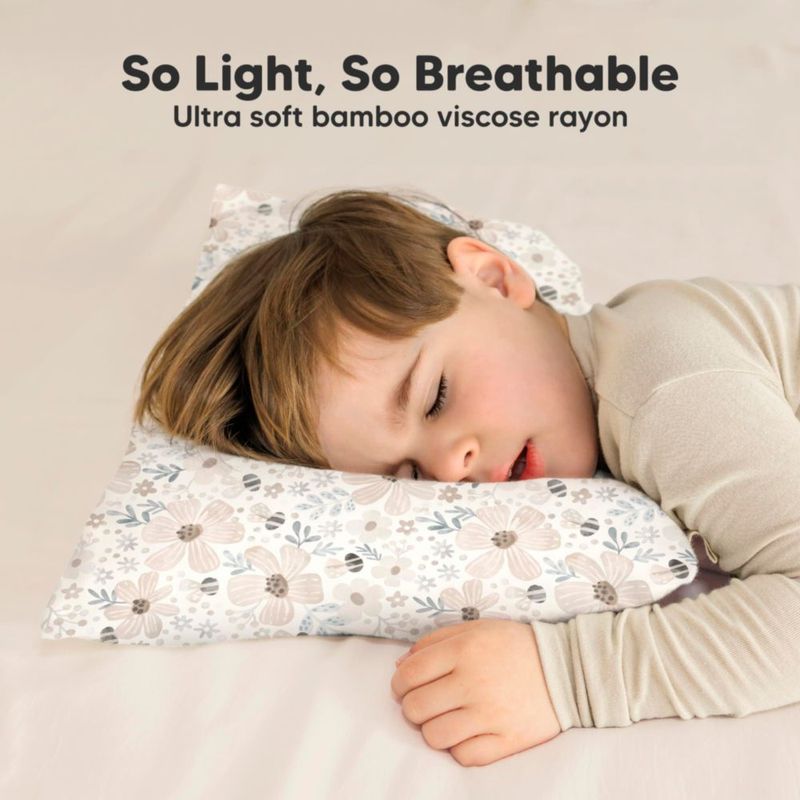 Almohada KeaBabies 30x46 cm Flora Vale con funda