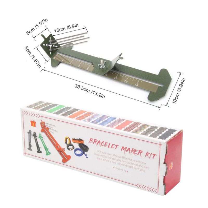 Kit de Jig 2 en 1 para Pulseras de Paracord Catcan (4‑13 pulgadas / 10‑33 cm)