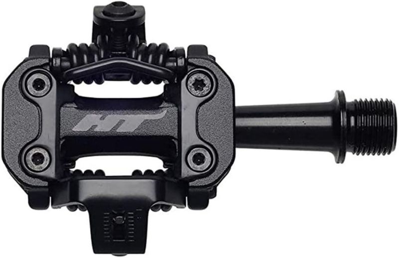 Pedal de bicicleta HT M2 Leopard 56x41x18 mm Negro sigiloso