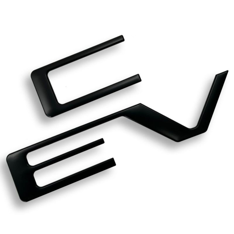 Letras para el portón trasero APSG Silverado 2019‑2026 negro mate