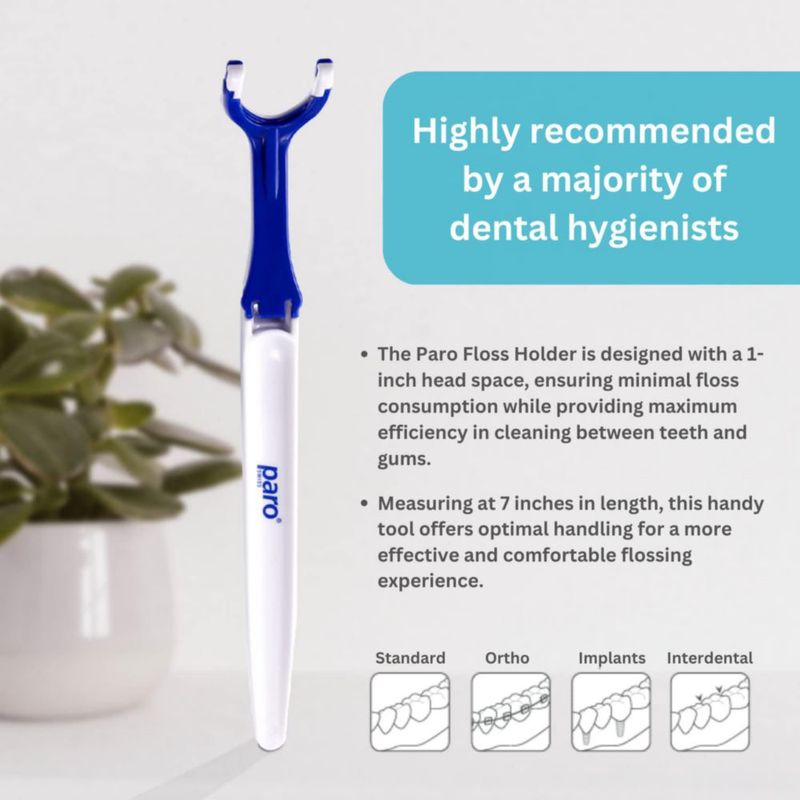 Porta Hilo Dental Paro Agarre Perfecto Reutilizable y de Fácil Limpieza