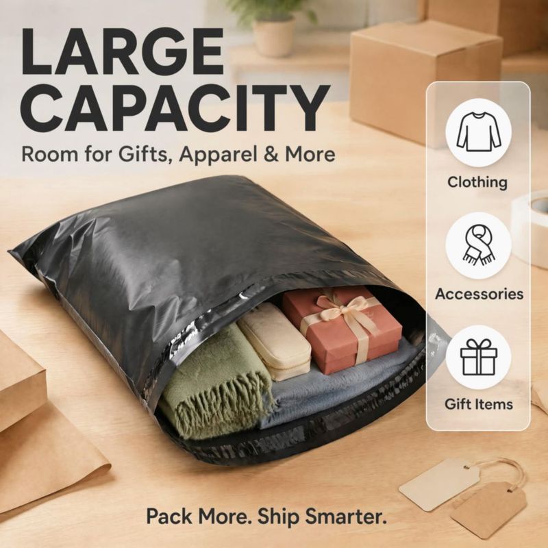 Sobres de Polietileno Nest Gleam 37x48 cm Negro 100 uds