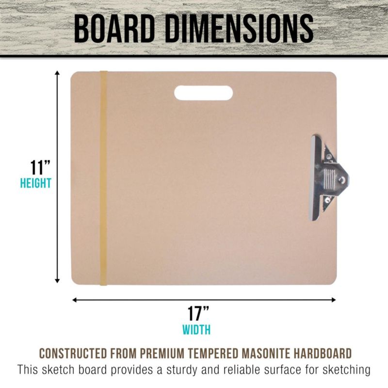 Tablero de Boceto U.S. Art Supply 28x43 cm Ligero